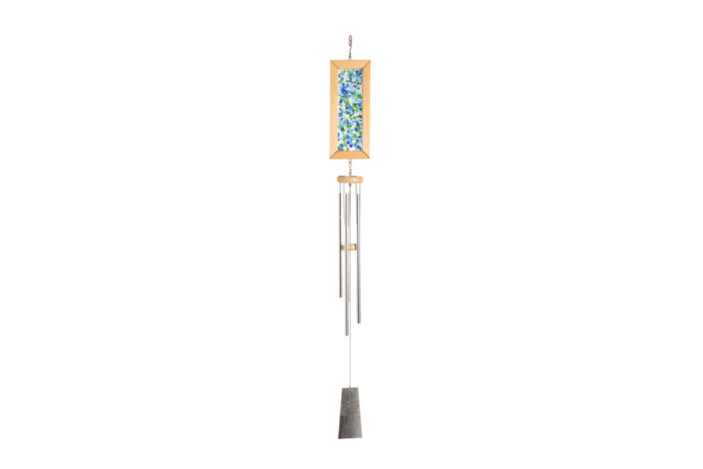 Sea glass wind chime