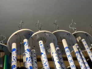 Wind chime plastic tops
