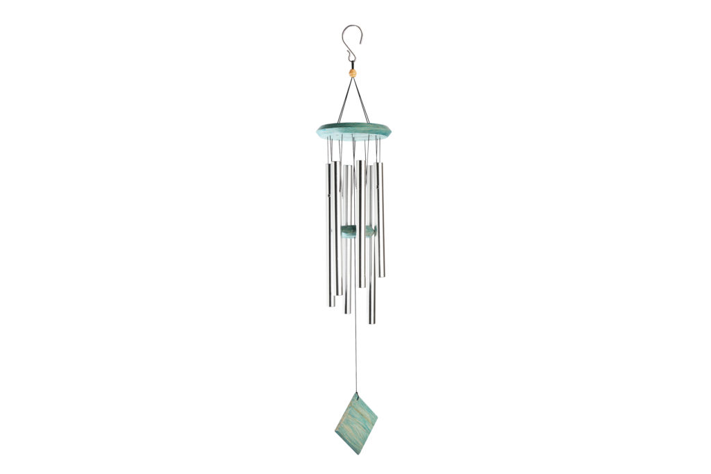 32” Hand Painted Wooden Top Tuned Wind Chime