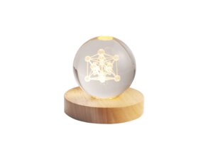 4” 9K Crystal Ball LED Night Light Lamp