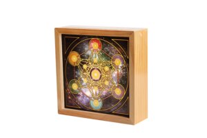 6” Wooden Frame Light Box —The Sacred Geometry Series