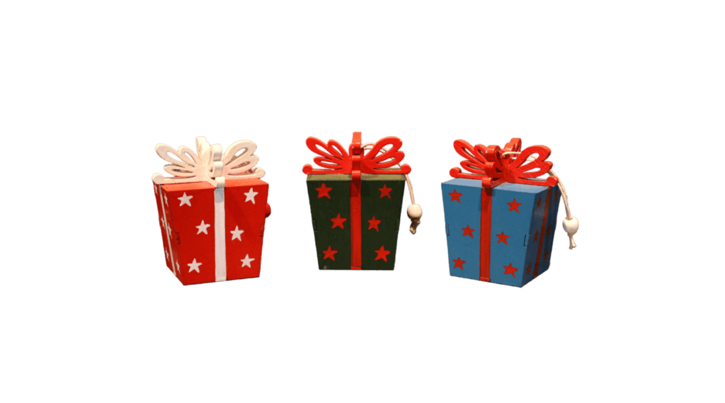Gift Box Ornament Set