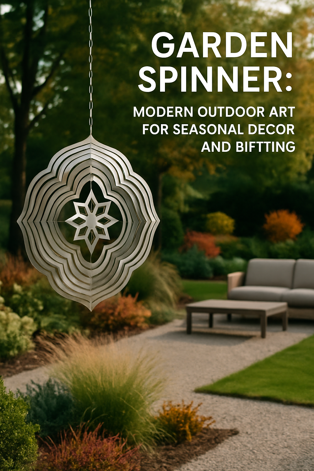 Garden Spinner: Modern Outdoor Art for Seasonal Decor and Gifting